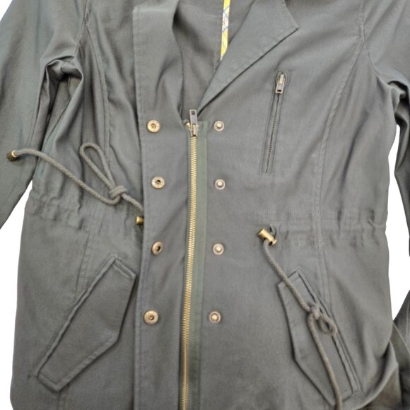 Eden Society Laysha Olive Green Utility Jacket Size Small - Picture 6 of 8